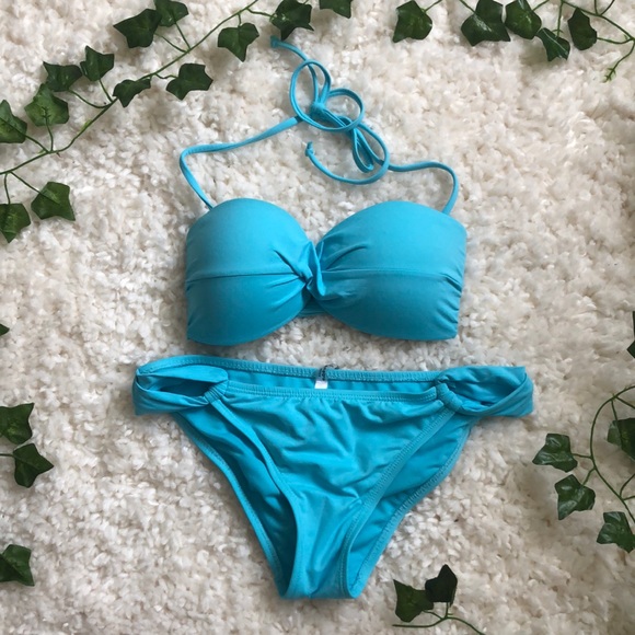 ✨3/$15✨ Ardene Blue Strapless Bikini - Picture 1 of 5